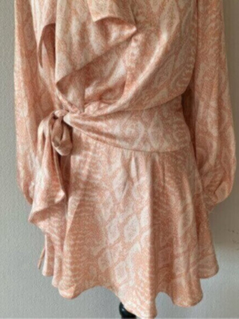 NWT Acler Bradley Cobra Wrap Long Sleeve Mini Dress - Picture 9 of 14